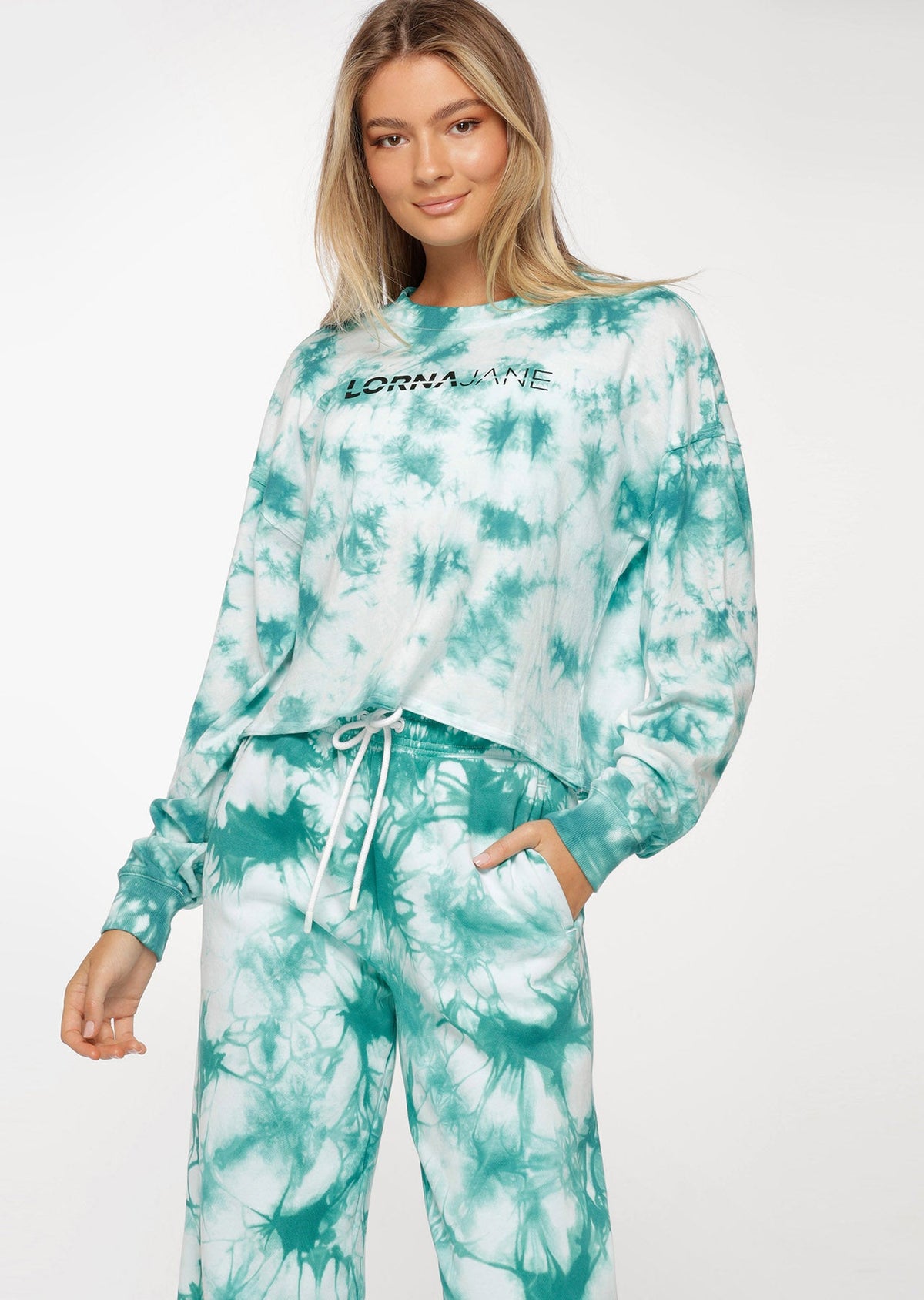 Grunge Tie Dye Long Sleeve Top