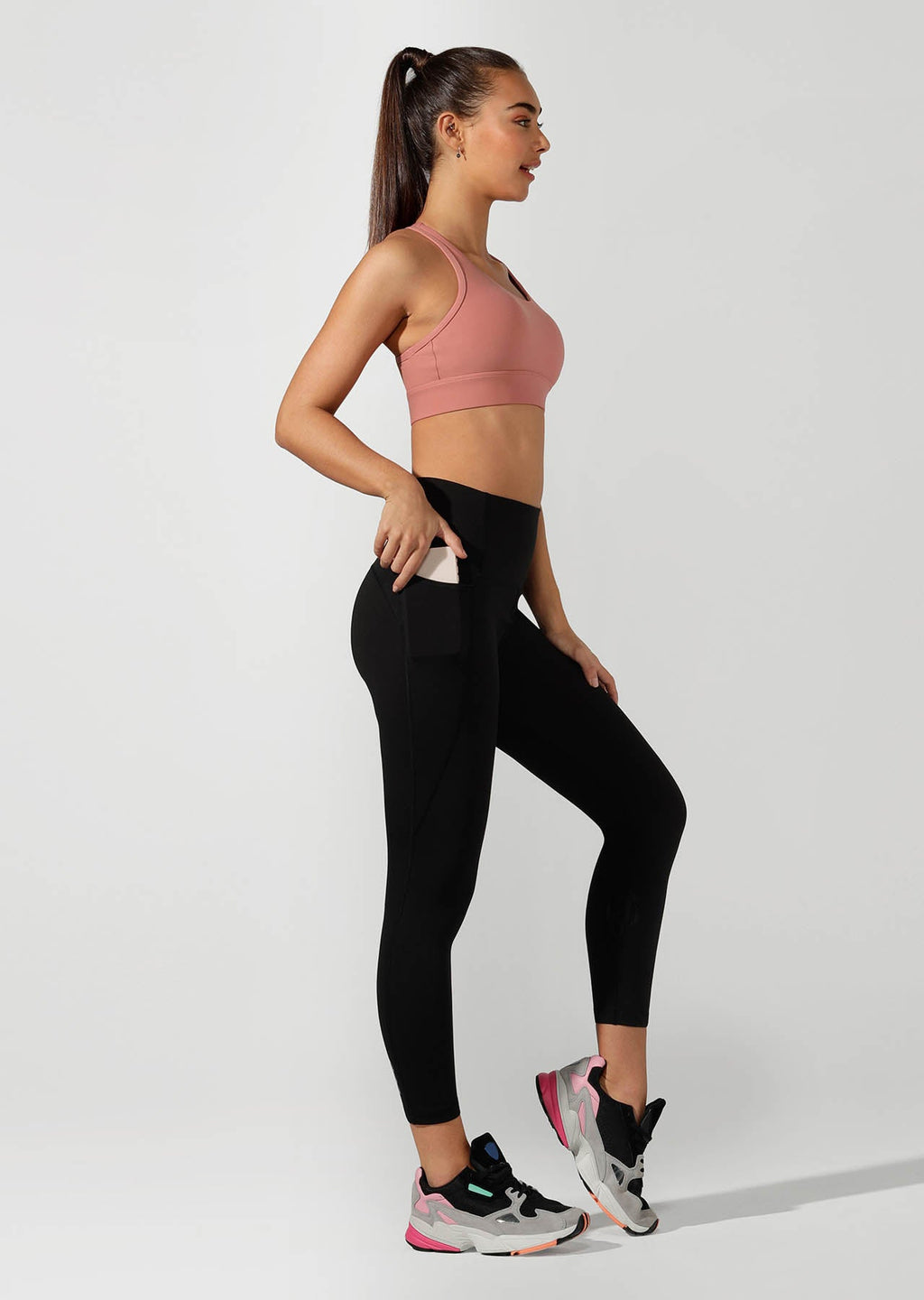 High Rise Pocket Core Ankle Biter Tight