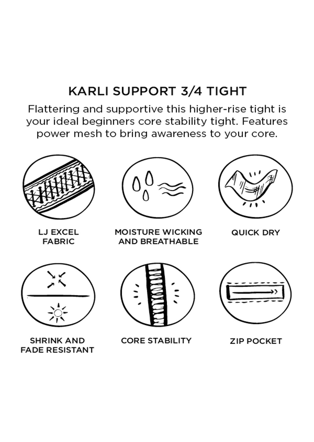 Karli Support 3/4 Tight