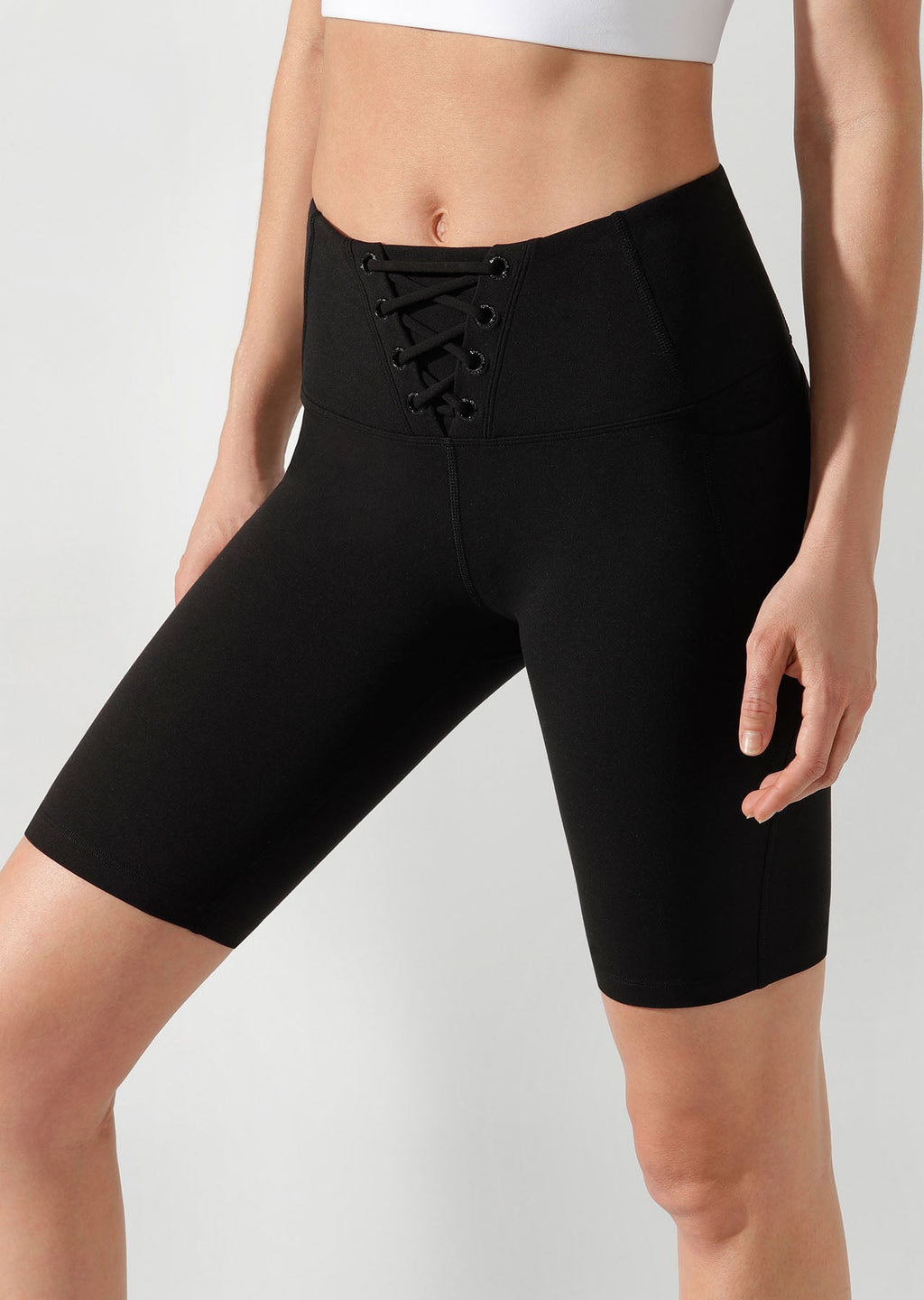 Lace Up Bike Shorts