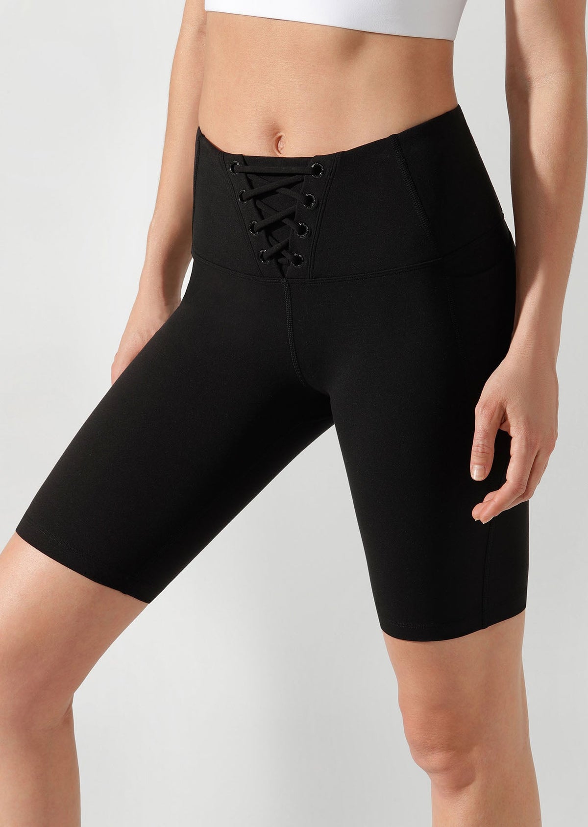 Lace Up Bike Shorts