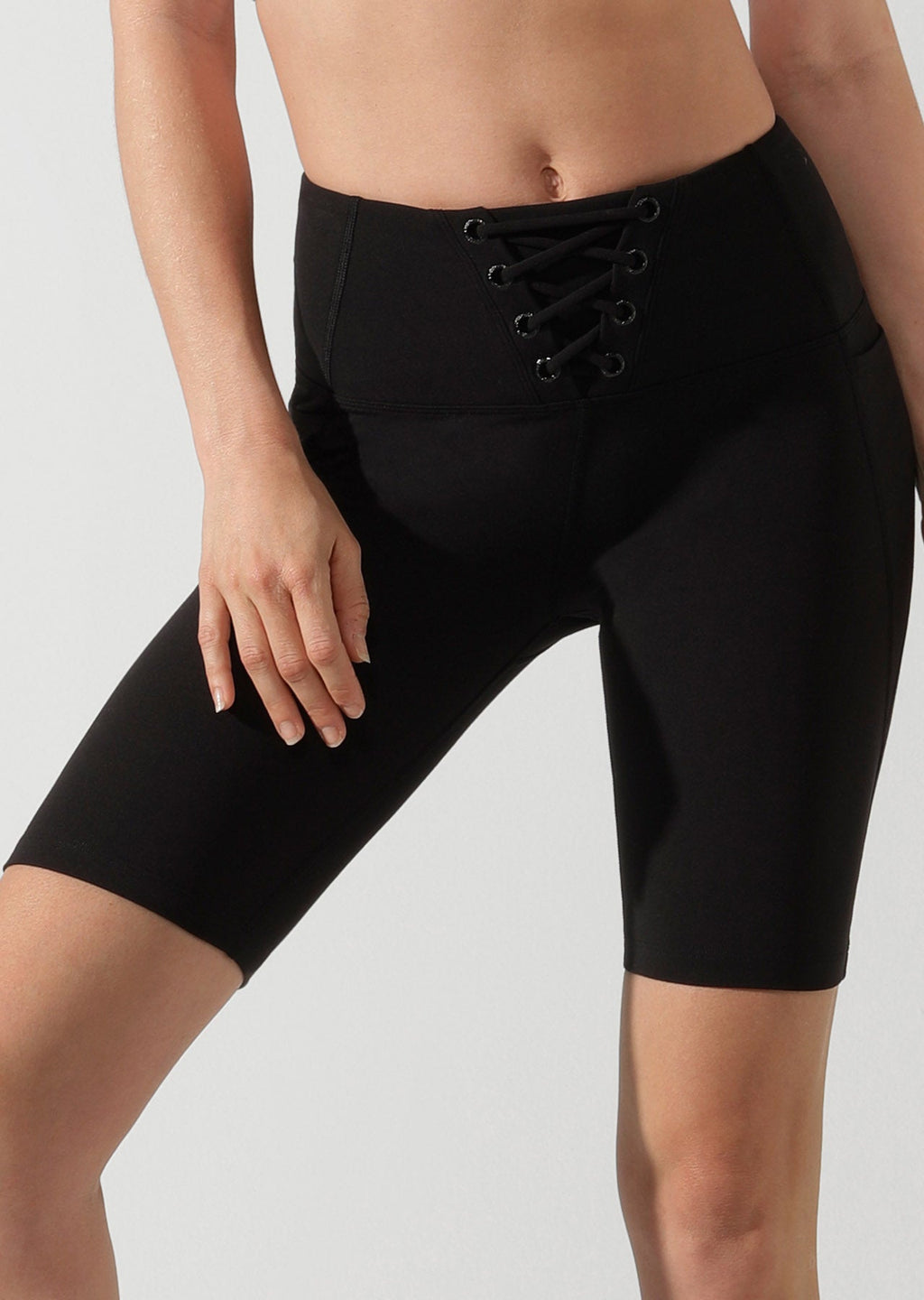 Lace Up Bike Shorts