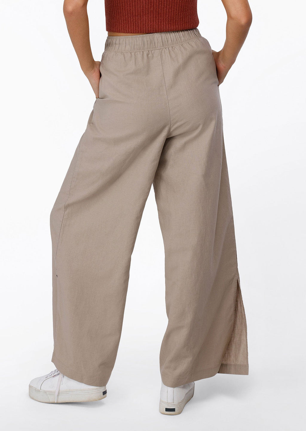 Leisure In Linen Full Length Pants