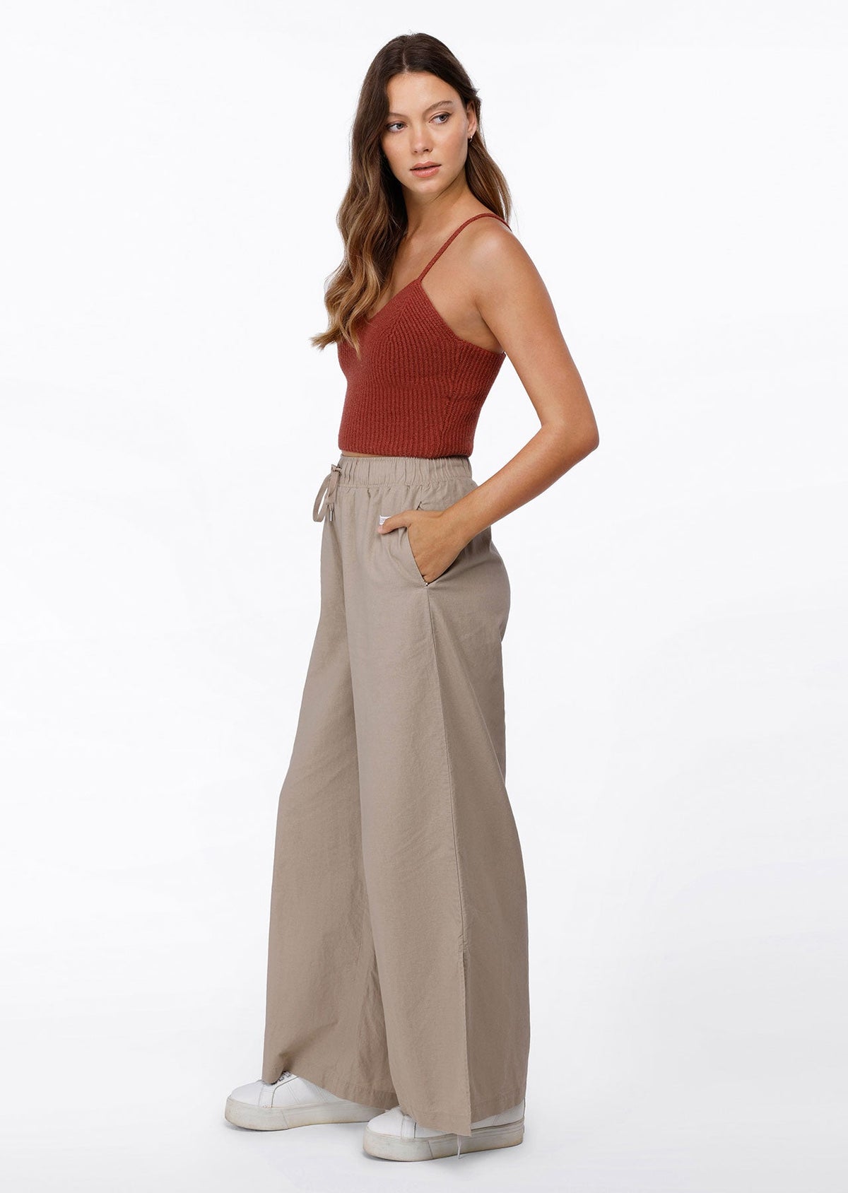 Leisure In Linen Full Length Pants