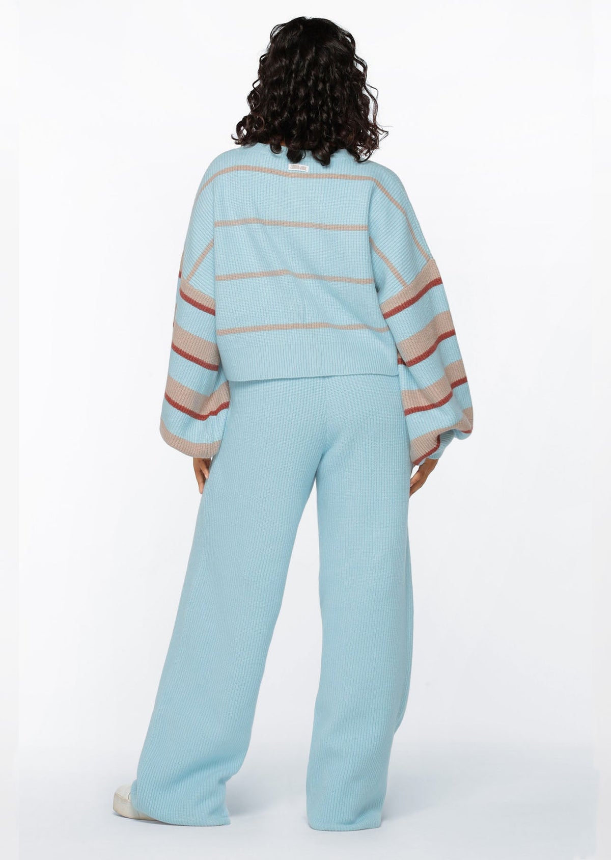 Merino Blend Knit Wide Leg Pants