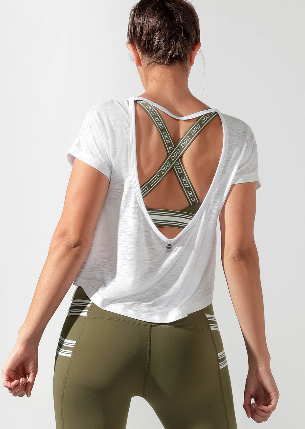 Mist Cropped Short Sleeve Top