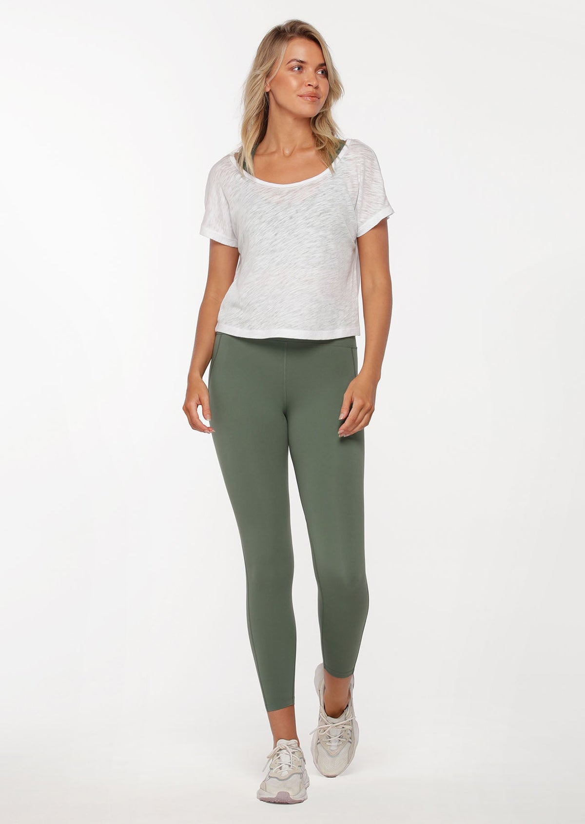 Mist Cropped Short Sleeve Top
