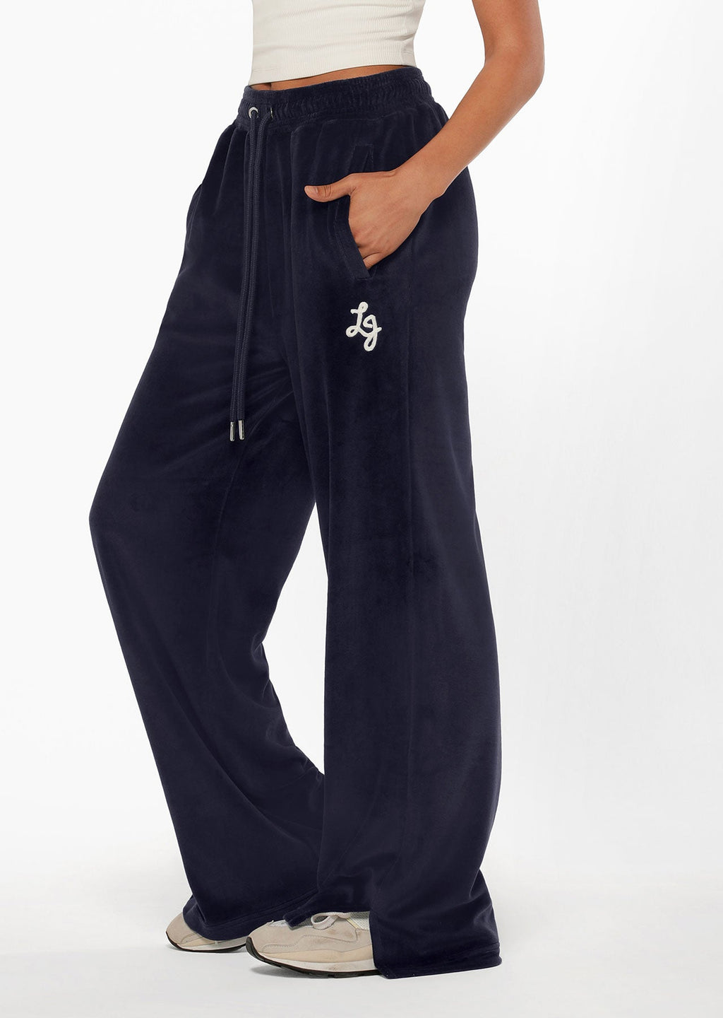 Naughties Nostalgic Velour Bootleg Track Pants