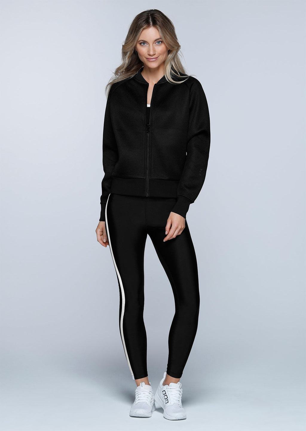 Off Duty Mesh Bomber Jacket