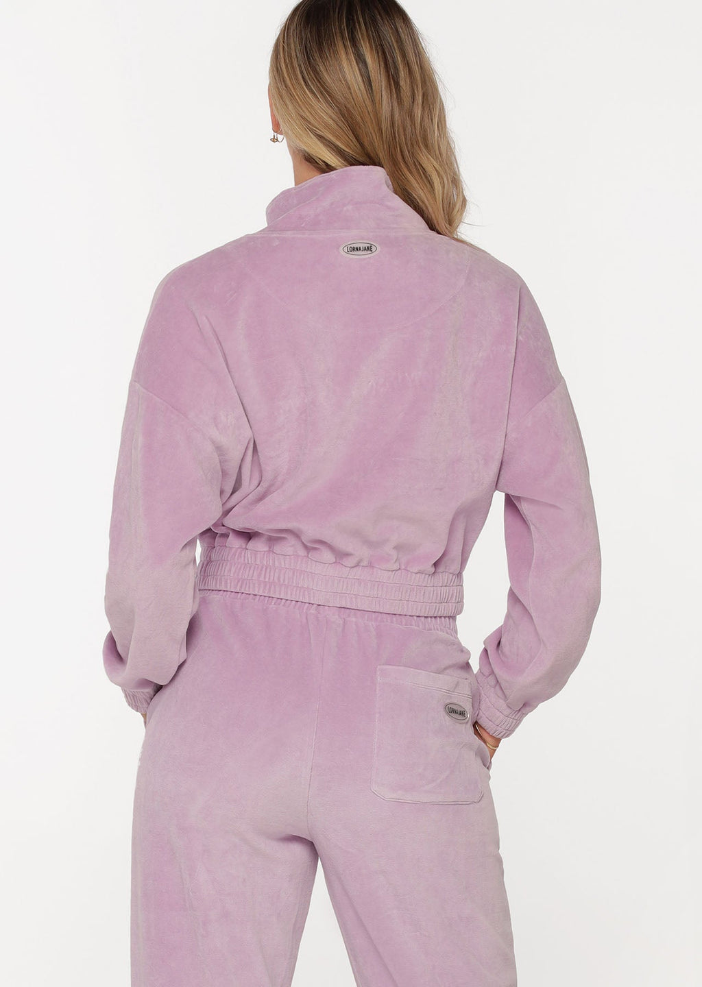 R & R Velour Quarter Zip Sweat