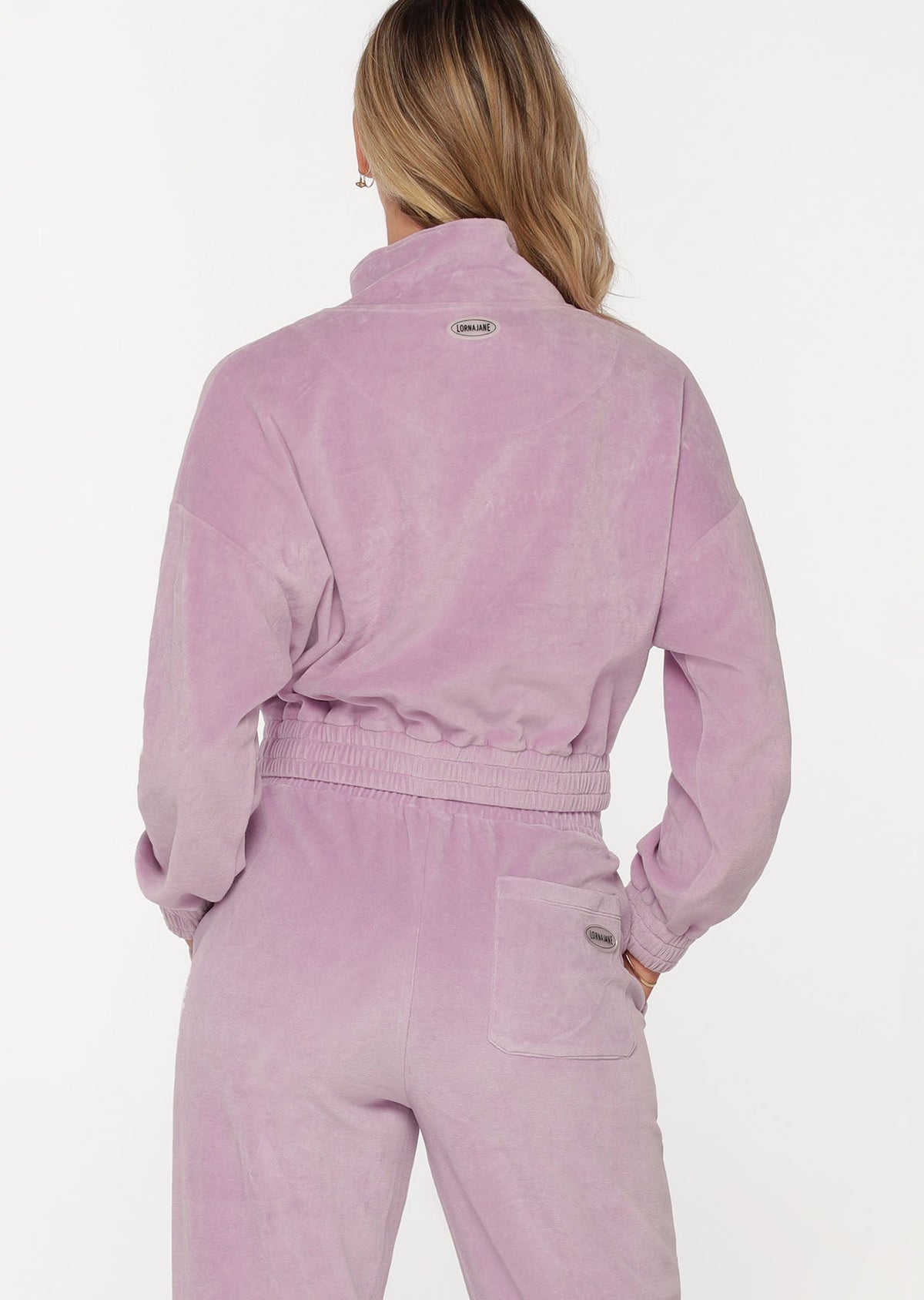 R & R Velour Quarter Zip Sweat
