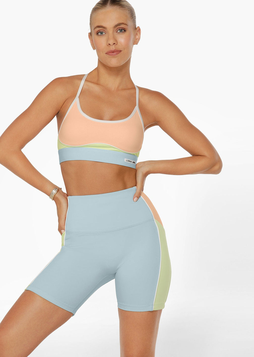 Rainbow Splice Sports Bra