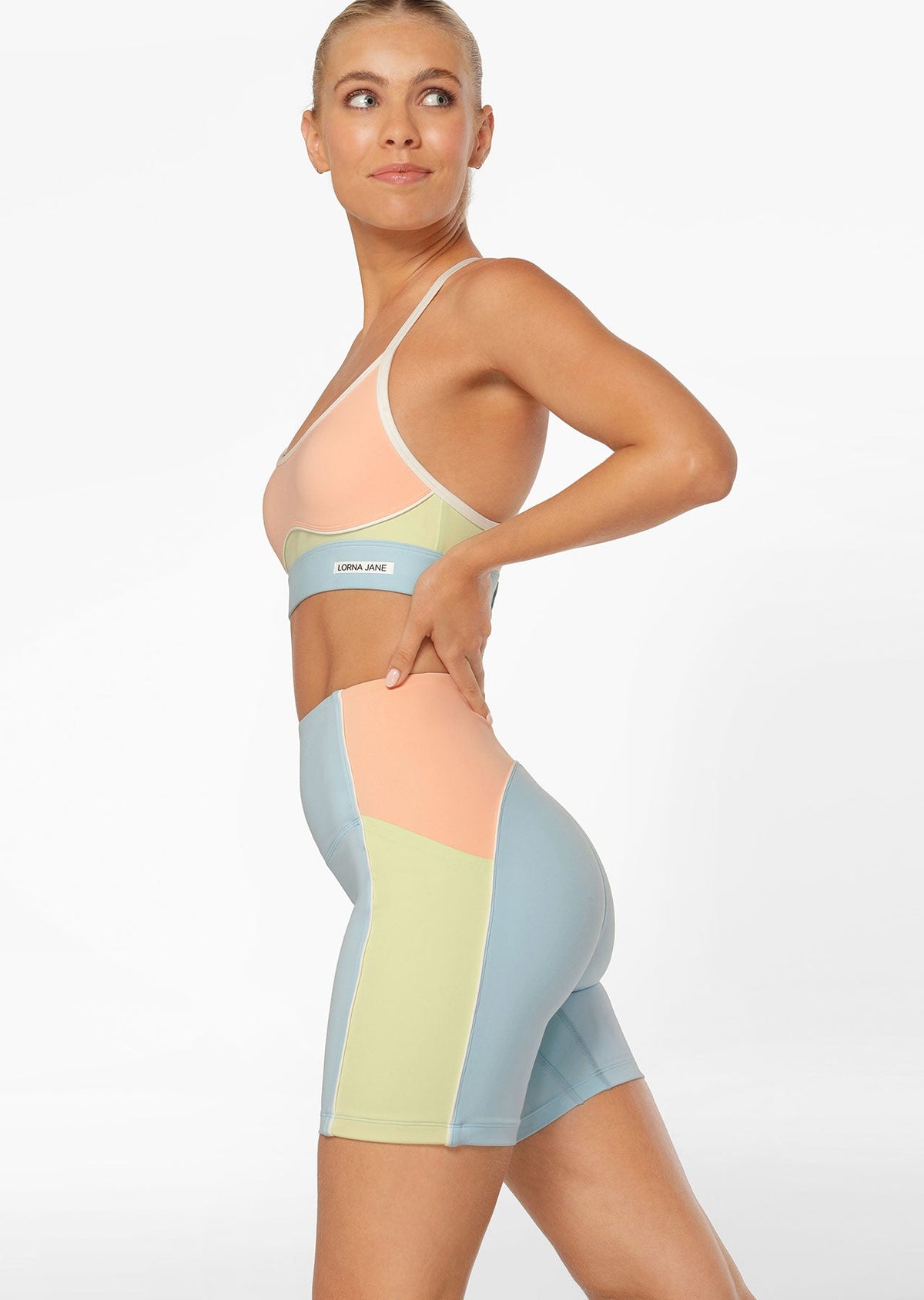 Rainbow Splice Sports Bra